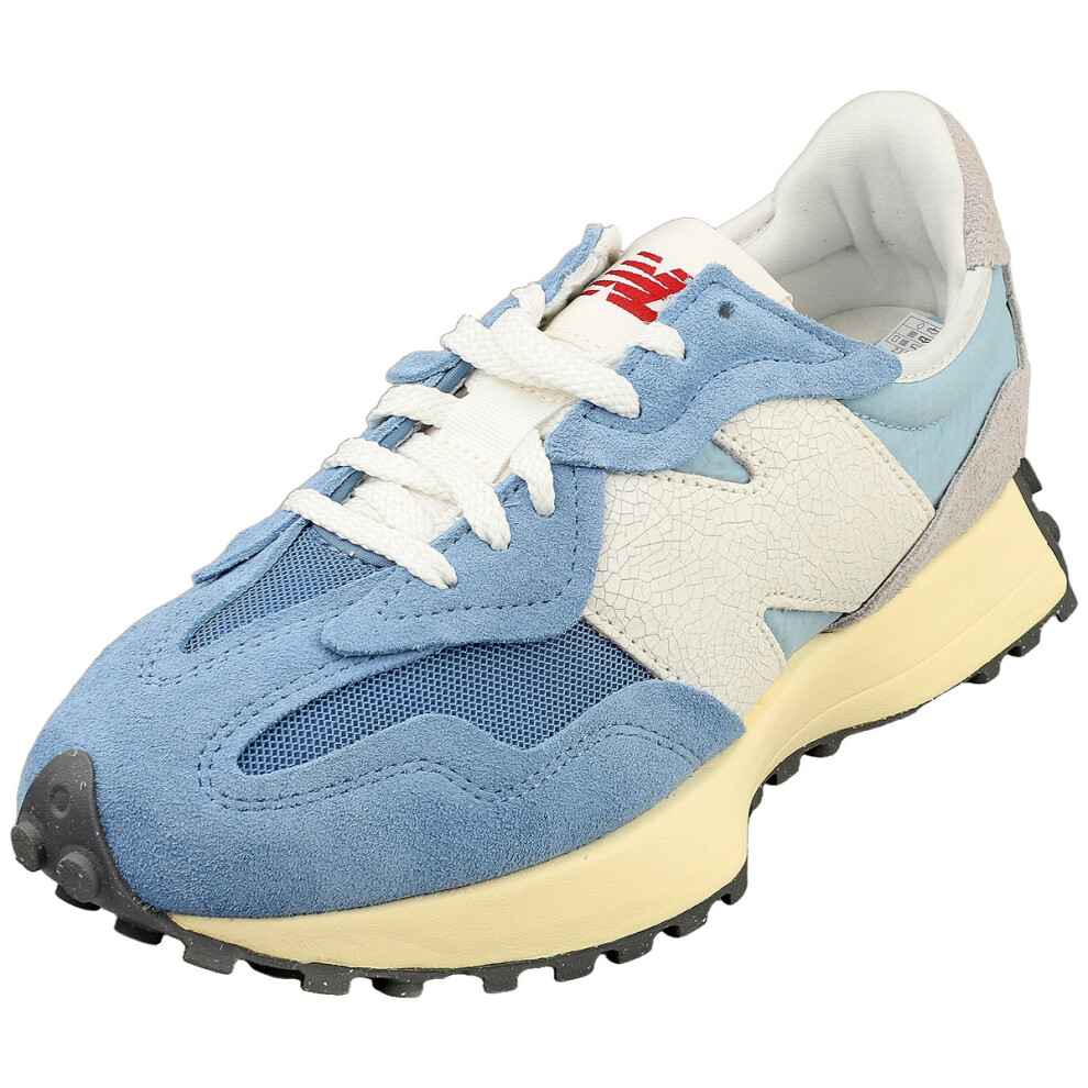 New Balance 327 Unisex Fashion Trainers In White - 5.5 Uk Blue