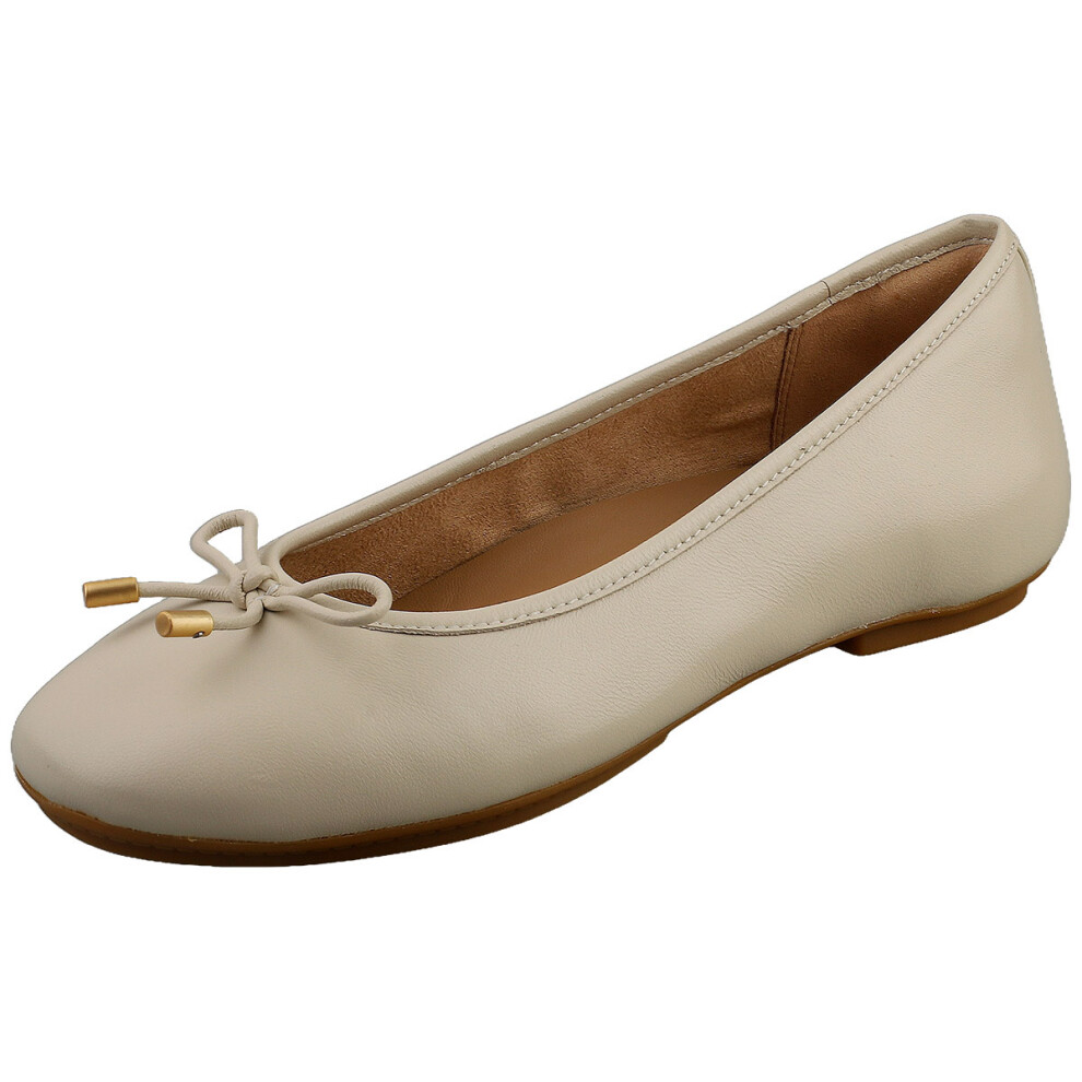 (4) FitFlop Mary Jane Womens Ballerina Shoes in Beige