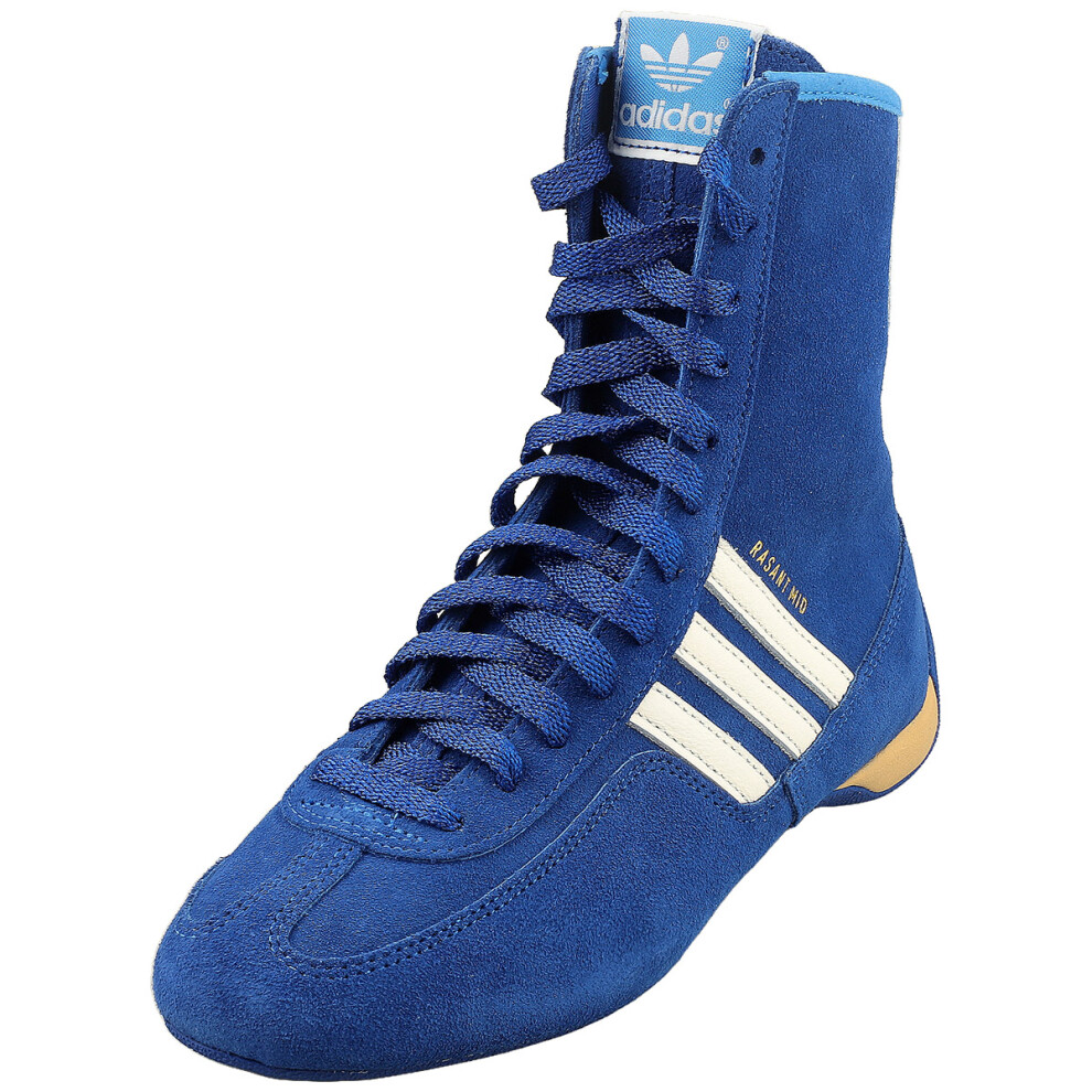 (4) Adidas Rasant Mid Womens Ankle Trainers In Blue White