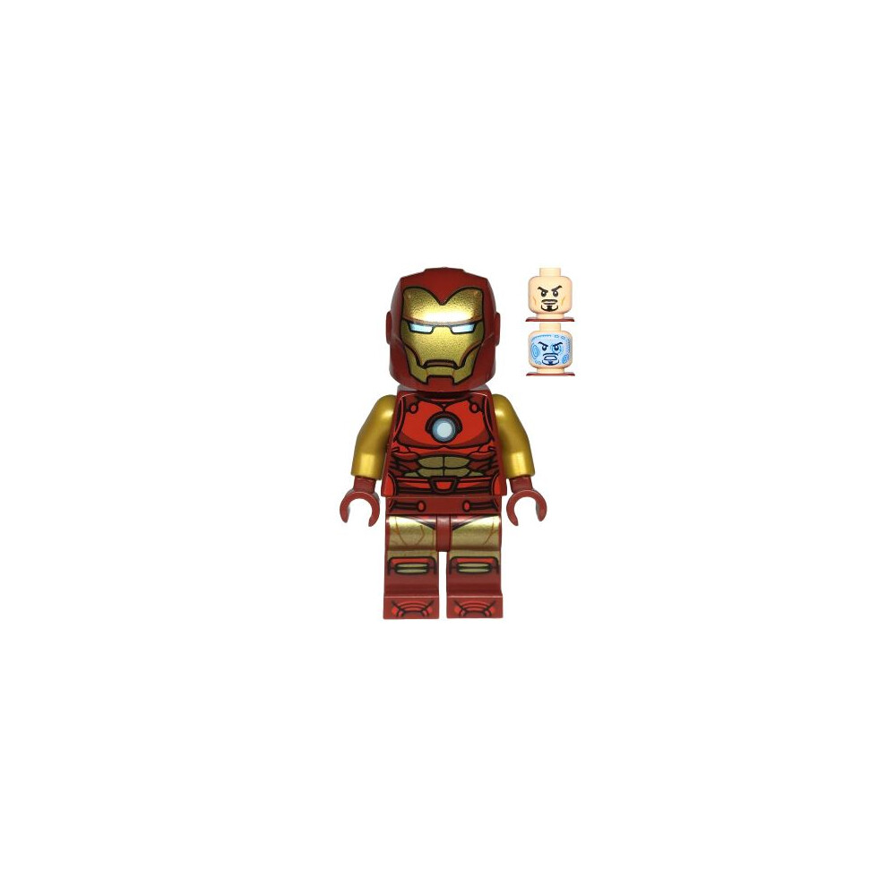 LEGO Marvel Super Heroes Iron Man Dark Red And Gold Armour Minifigure From 76263