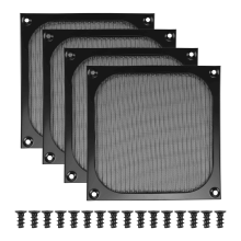 140-mm-Lüftergitter für Desktop-Computergehäuse mit Schrauben, 4er-Pack