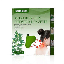 Cervical spine patch,Gojoy South Moon Wormwood Cervical Patch Fever-relieving Back And Neck Joint Pain Care Patch