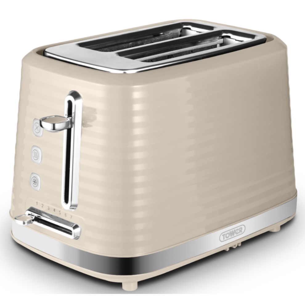 Tower Saturn 2 Slice Toaster T20083MSH (Latte)