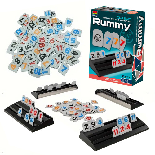 Classic Rummy Game Tabletop Game for Kids Aged 3 Years+ 2