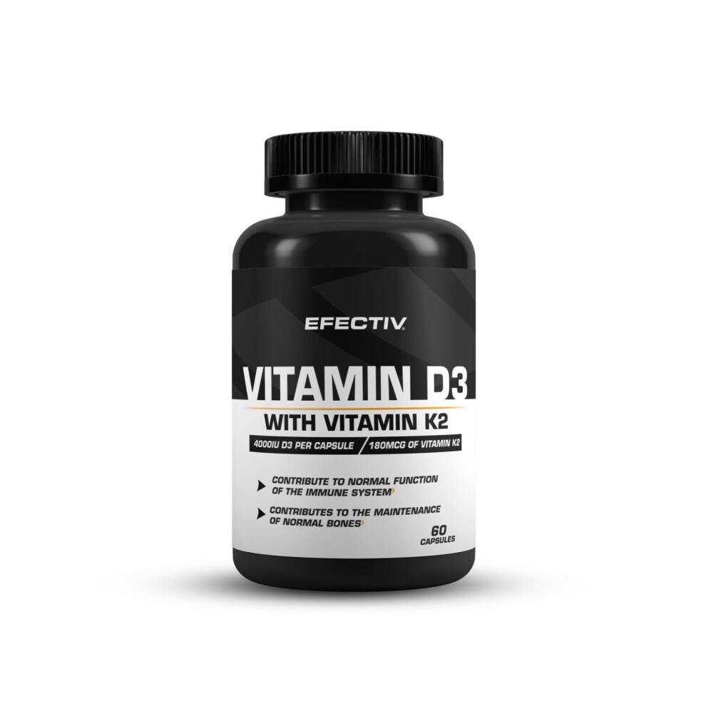 Efectiv Nutrition Vitamin D3 & K2 60 Caps 60 Caps