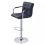 2PCS Faux Leather Swivel Bar Stools with Arms, Adjustable Chrome Base 5