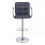 2PCS Faux Leather Swivel Bar Stools with Arms, Adjustable Chrome Base 9