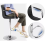 2PCS Faux Leather Swivel Bar Stools with Arms, Adjustable Chrome Base 11