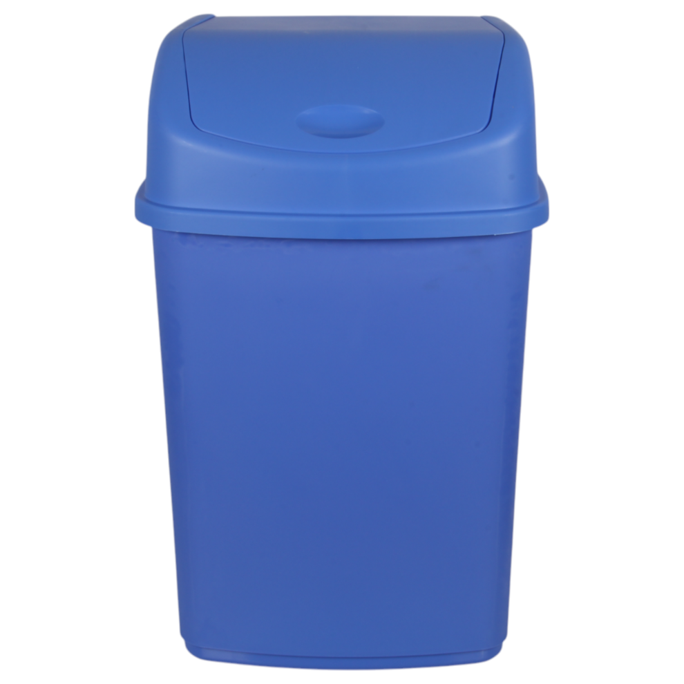 (Blue) Jolie Max 55L Extra Large Recycling Bin with Swing Lid. Recycle Rubbish Bin.