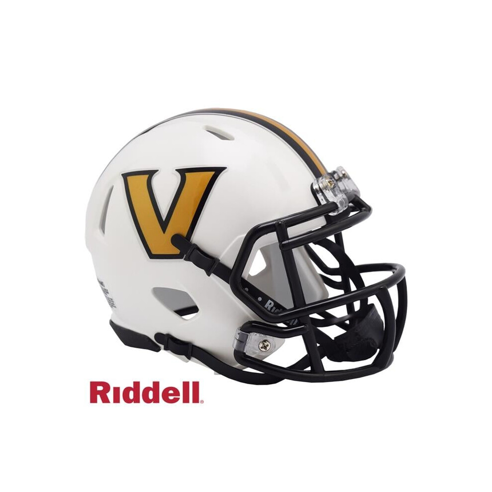 Photos - Protective Gear Set Riddell 9585590397 Vanderbilt Commodores Replica Mini Speed Helmet - White White 9585590397