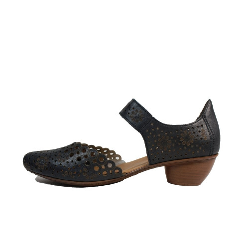 Rieker Leder Stiefeletten mit Absatz 2
