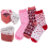 Ladies Heart Socks 3 Pack In Heart Shape Gift Box 1