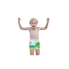 Ensemble Maillot de Bain et Bonnet Vert pour Garçon - Taille L, pour piscine et plage, Séchage rapide, 100% Polyester