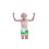 Boys Swimming Trunks Swimming Hat Set Green L 1
