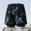 Double Layer Men's Flat Angle Printed Swimming Trunks Black XL 1