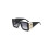 Retro large frame square letter B sunglasses personalized black 1
