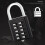 Key password Hanging lock cabinet lock 5 -digit password black 1