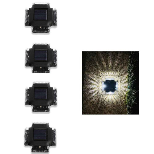4pcs Solar Wall Washer Light Set white