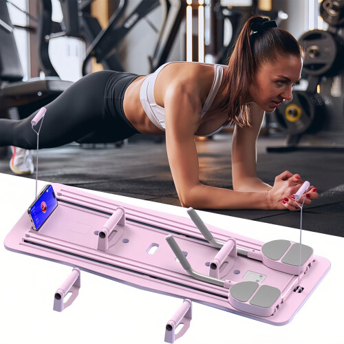 Multifunctional Ab Wheel Ab Exercise Board Automatic Rebound Roller pk