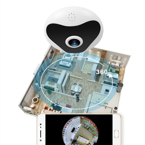 MINI Caméra panoramique Fisheye à 360 degrés WIFI