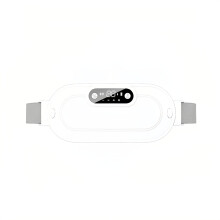 Ceinture chauffante intelligente pour massage et compresses chaudes Blanc - soulagement des douleurs menstruelles, grande surface, 4 vitesses