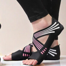 Soft Sole Yoga Shoes Lightweight And Non Slip Leather Pull Up Pink M