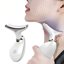 Appareil de beauté blanc pour estomper les rides du cou et soigner le cou