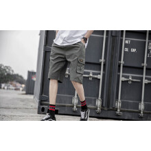 Short d'été pour travailleurs, pantalon décontracté à poches, vert armée XL