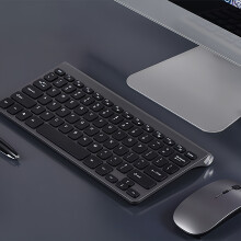 Ensemble Clavier et Souris Sans Fil Protable Mini – Compact, 2,4 GHz, 10 m, Compatible Windows/Mac