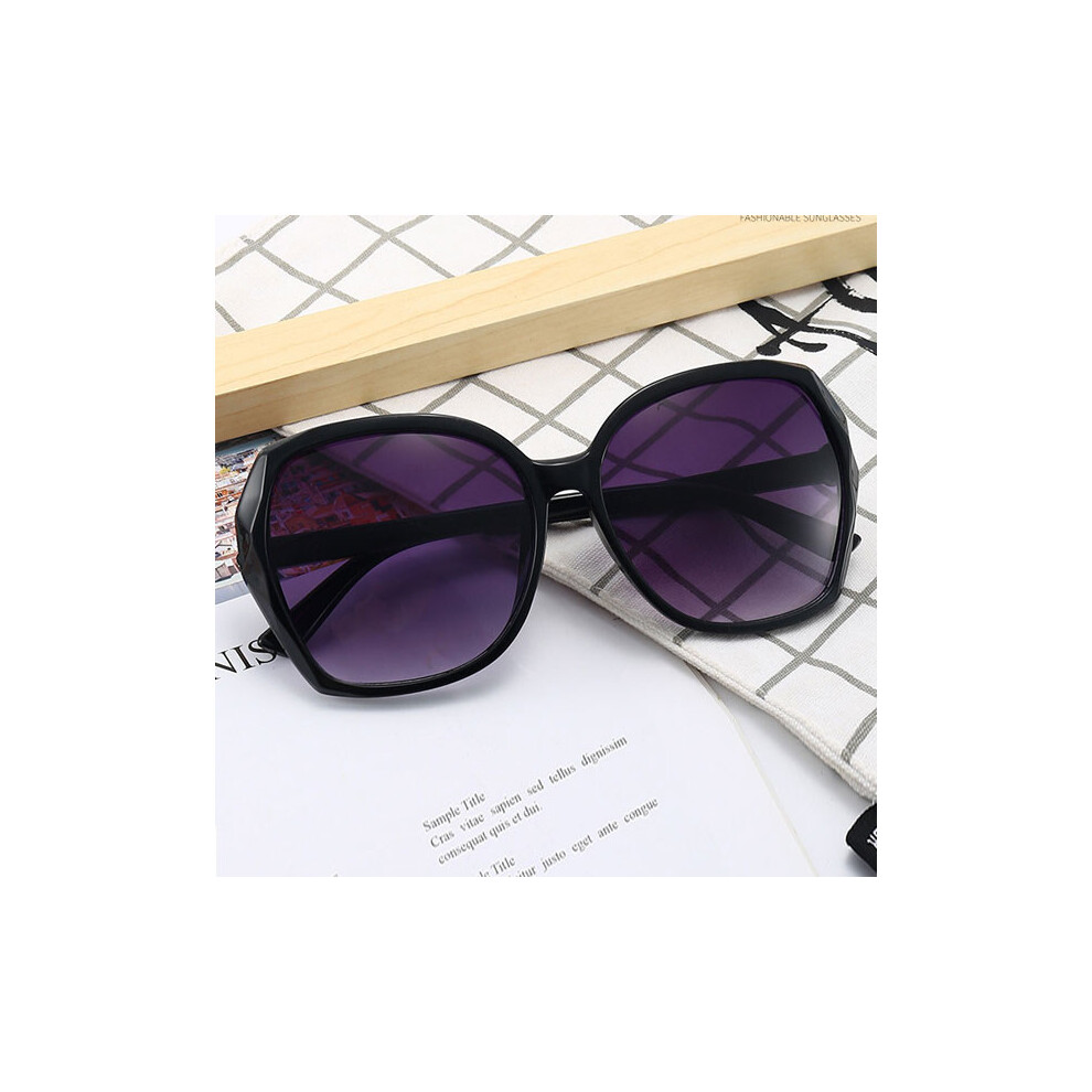Women's sunglasses oval sunglasses sunglasses sunglasses Black