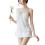 Fun lingerie dentelle une pièce cravate home nightgow blanc 1