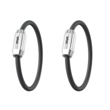 Mosquito Repellent Bracelet With Elastic Band Black 2pcs