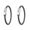 Bracelet anti-moustique avec élastique noir 2pcs 1