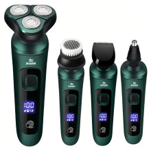 Rasoir flottant à trois têtes rechargeable à affichage numérique très puissant
