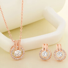 Collier ciel étoilé Boucles d'oreilles avec diamant Zircon parure de bijoux