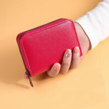 18 fentes porte-cartes en accordéon avec portefeuille exquis multi rose