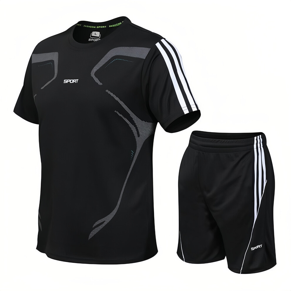 Combinaison-short ample à manches courtes à séchage rapide XL