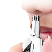 3cps Men's mini stainless steel manual nose hair trimmer easy to clean