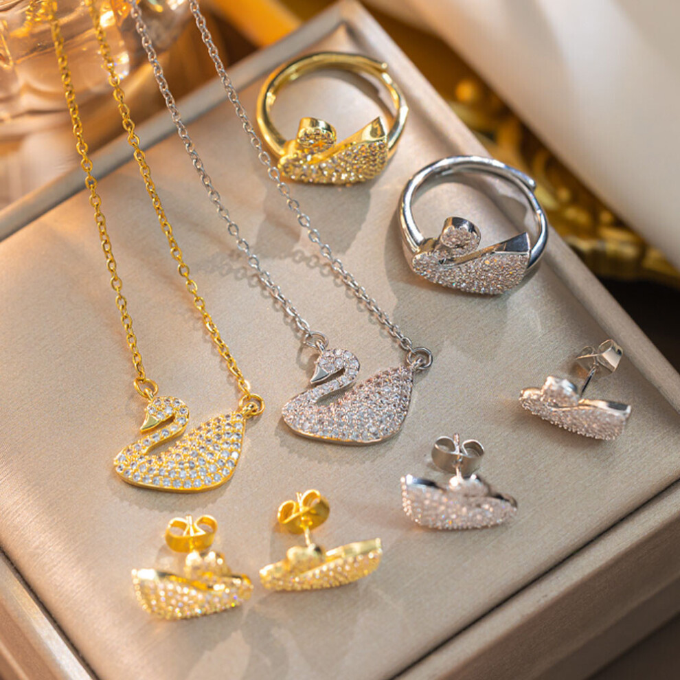 Swarovski Elements Jewelry Gold set