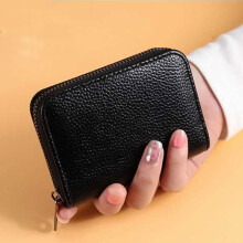 18 Card Slot Accordion Holder With Exquisite Multi wallet black