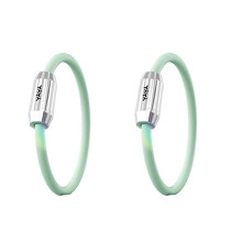 Mosquito Repellent Bracelet With Elastic Band Green 2pcs