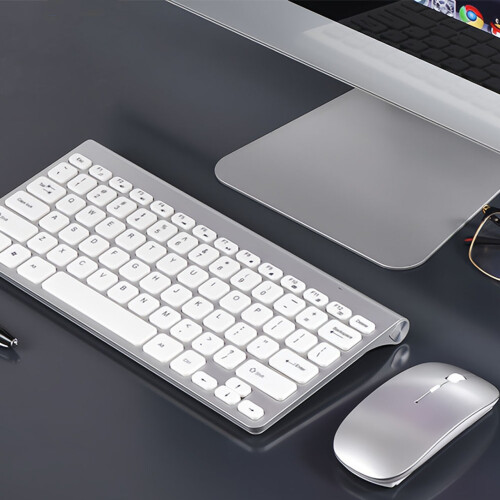 Wireless Keyboard and Mouse Protable Mini Keyboard Mouse Combo Set