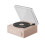 (PINK, One size) Portable Player Bluetooth Speaker Wireless Alarm Clock Bluetooth Vinyl Record Player Speaker 1