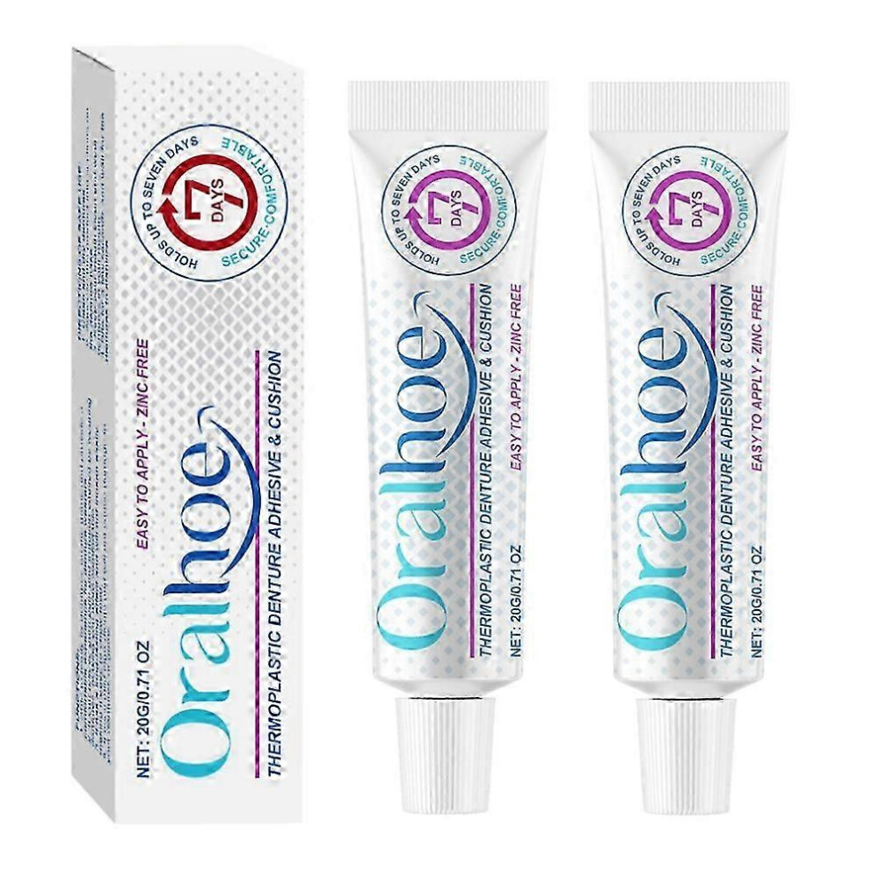 (2pcs) 1/2/3pcs Denture Adhesive, Thermoplastic Denture Adhesive, Comfortable, Secure Denture