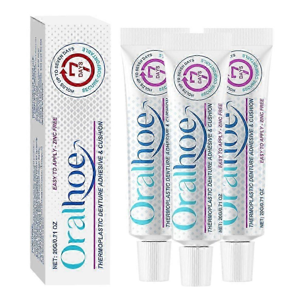 (3pcs) 1/2/3pcs Denture Adhesive, Thermoplastic Denture Adhesive, Comfortable, Secure Denture