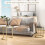 Homcom HOMCOM 2 Pcs Modern Coffee Table with Tempered Glass Side Tables Clear 7