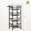 Homcom HOMCOM 4-Tier Kitchen Island on Wheels with 4 Pull-Out Baskets, Light Grey 3