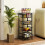 Homcom HOMCOM 4-Tier Kitchen Island on Wheels with 4 Pull-Out Baskets, Light Grey 8