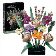 (style1, One size) Icons Flower Bouquet 10280 Artificial Flowers, Building Set For Adults, Decorative Home Accessories, Valentines Day Gift Idea, Botanical Collection