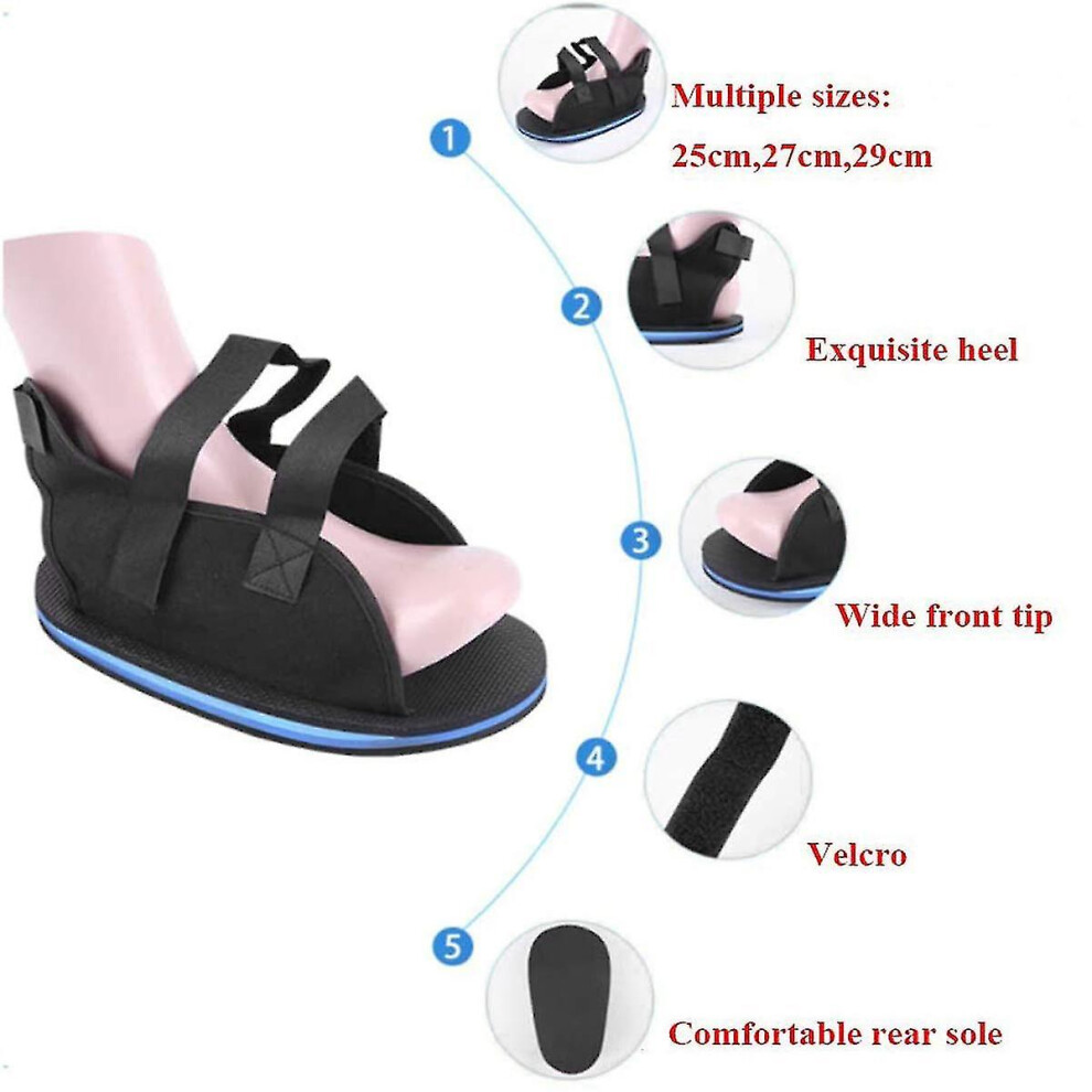(M) Post Op Shoe Foot Support Shoes Walking Shoe For Foot Injuries Stable Ankle Joints Recovery